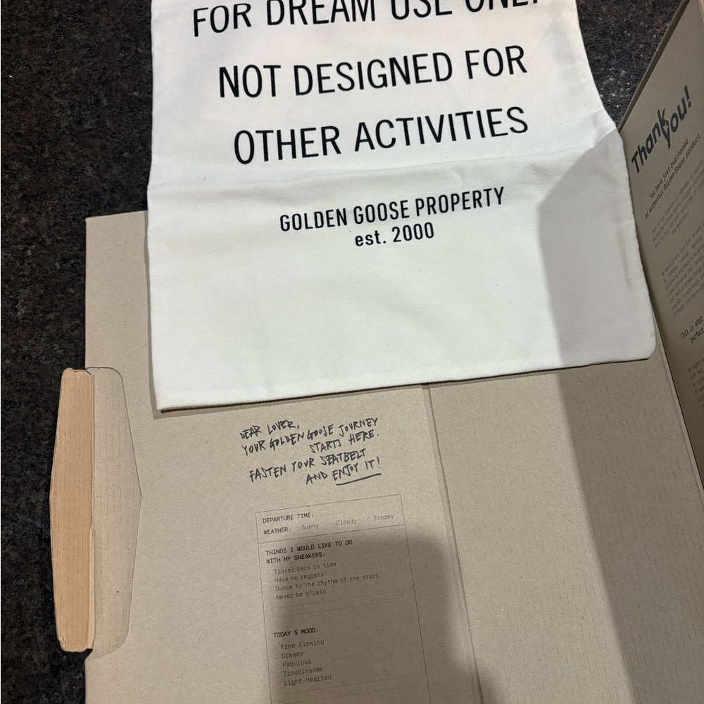 Golden Goose White and Gray Sneakers - Picture 5 of 6